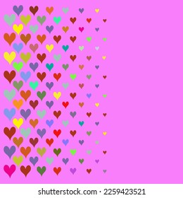 retro vector background with heart tunnel for social media posts, banner, card design
