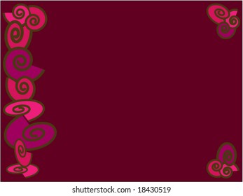 Retro vector background in pink shades