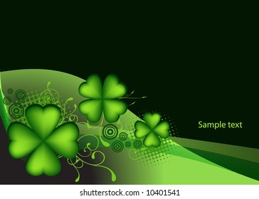 retro vector background for St. Patrick's Days