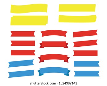 Retro vector banner ribbons and badges for sale. Banner ribbon vector set