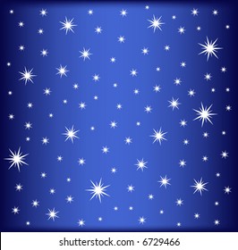 retro vector christmas background with star lights