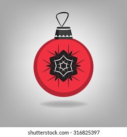 retro vector christmas holiday bulbs
