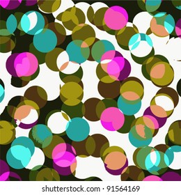 retro vector circles design background
