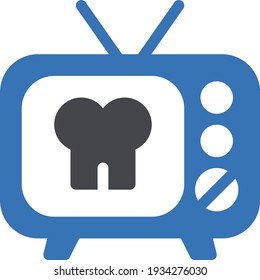 retro vector glyph colour  icon