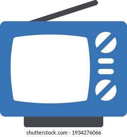 retro vector glyph colour  icon