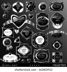 Retro vector golden label/can be used for invitation, congratulation or website layout vector