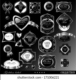 Retro vector golden label/can be used for invitation, congratulation or website layout vector