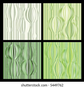 retro vector green lines pattern