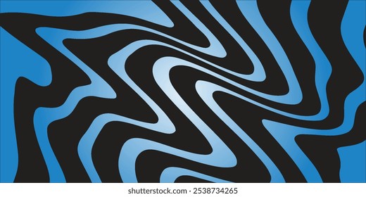 Conjunto de fondo psicodélico de rayas de verano groovy de Vector retro. Frescos fondos de colores audaces ondas audaces