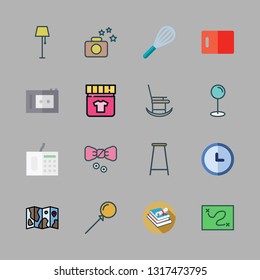 retro vector icon set