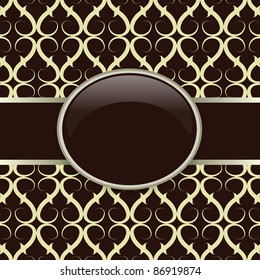 Retro vector invitation card