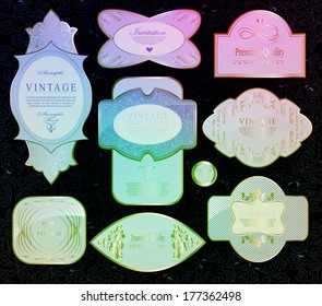 Retro vector label can be used for invitation, congratulation