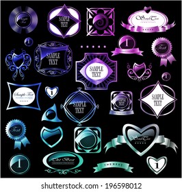 Retro vector label can be used for invitation, congratulation or website