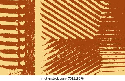 Retro Vector Pattern with Diagonal Grunge Stripes