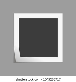 retro vector photo frame icon 