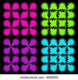 retro vector polygons pattern
