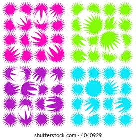 retro vector polygons pattern