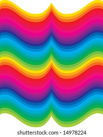 retro vector rainbow color lines