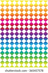 retro vector rainbow squares background