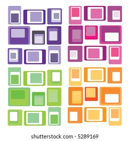 retro vector rectangles pattern