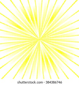 Retro vector shining rays backdrop with marine in yellow and white.