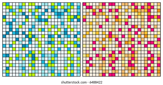 retro vector square mosaic pattern