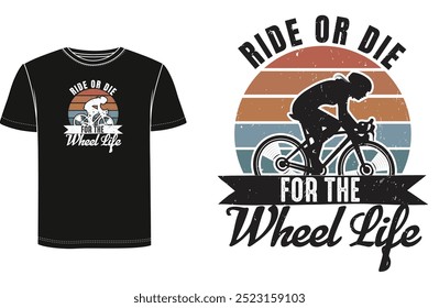 A retro vector T shirt Design for cycle lover.