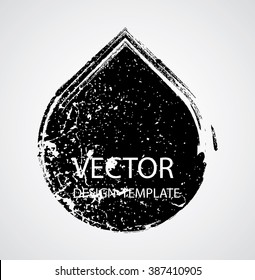 Retro Vector Tear Shape.