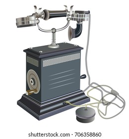 retro vector telephone vector high detailed illustration