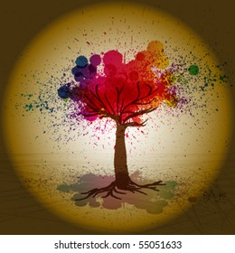 Retro Vector tree