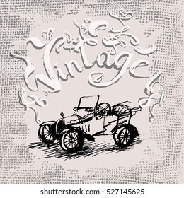 retro vector vintage cars