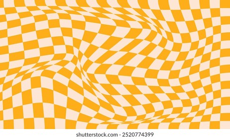 Retro vibes vintage background vector. Abstract wallpaper design for Groovy hippie, 60s, 70s , y2k. Vector pattern ready to use for prints, cloth, textile and banner ads background.  