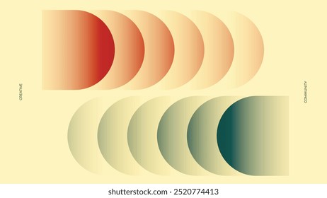 Vetor de fundo vintage vibes retro. Projeto de papel de parede abstrato para Groovy hippie, 60s, 70s , y2k. Padrão de vetor pronto para uso para impressões, pano, tecido e fundo de anúncios de banner.  