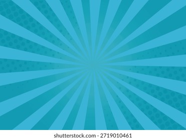 Fondo rojo vibrante del arte pop del cómic con las rayas y los puntos del semitono,
sunburst estilo clásico de dibujos animados vintage, Ilustración vectorial de patrón de puntos de medio tono

