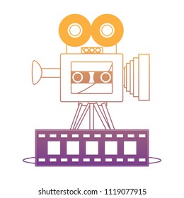 retro video camera icon
