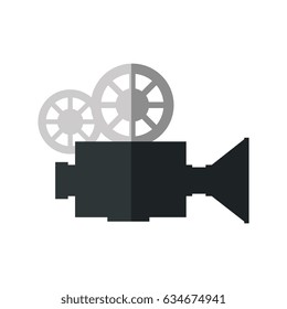 retro video camera icon 