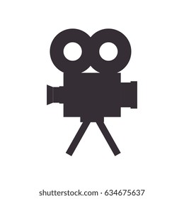 retro video camera icon 