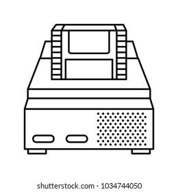 retro video console game and cassette