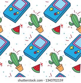 Retro video game background