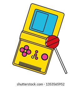 retro video game cartoon