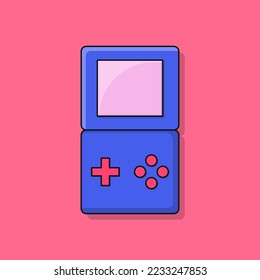 Retro video game cartoon vector icon illustration. Gaming icon isolated flat