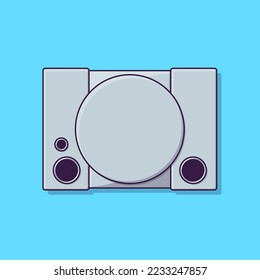 Retro video game cartoon vector icon illustration. Gaming icon isolated flat