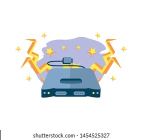 retro video game console icon