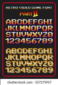Retro video game font 2