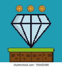 retro video games design 