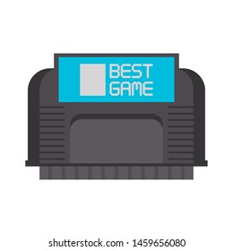 Retro videogame cassette isolated symbol vector illustration graphic design