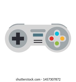 Retro videogame gamepad isolated symbol vector illustration graphic design
