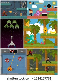 retro videogames collection