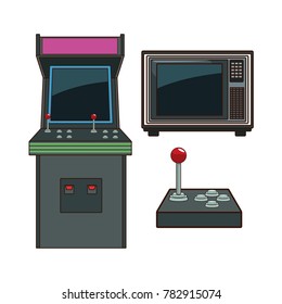 Retro videogames icons
