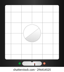 retro viewfinder, free copy space, fictional design, vector